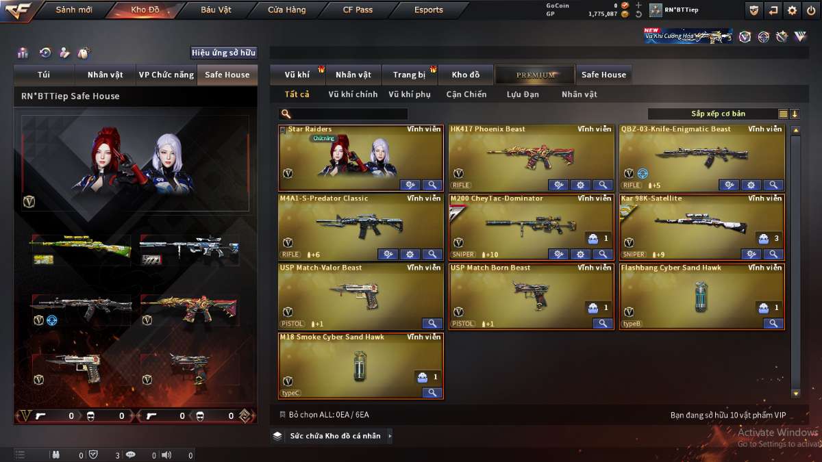 shop acc cf uy tin gia re